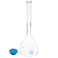 Corning® PYREX® VISTA™ Class B Volumetric Flask with Polyethylene Snap-Cap