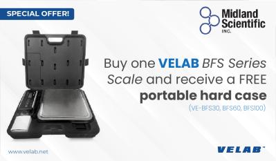 Buy one VELAB BFS Series Scale and receive a FREE portable hard case!